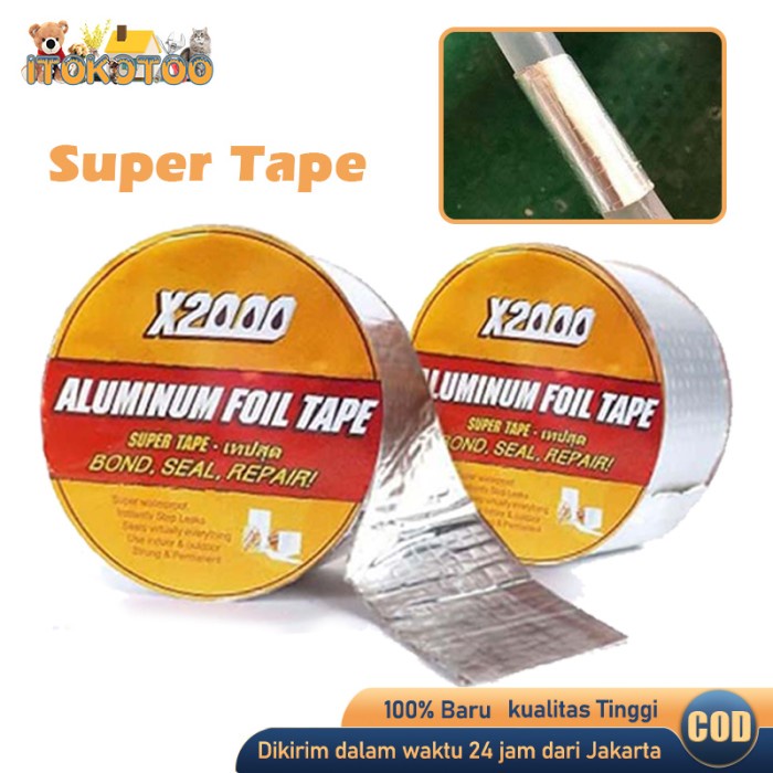 

Terlaris X2000 Super Tape Ori 5M Pita Atap Super Tahan Air Tahan Suhu Tinggi