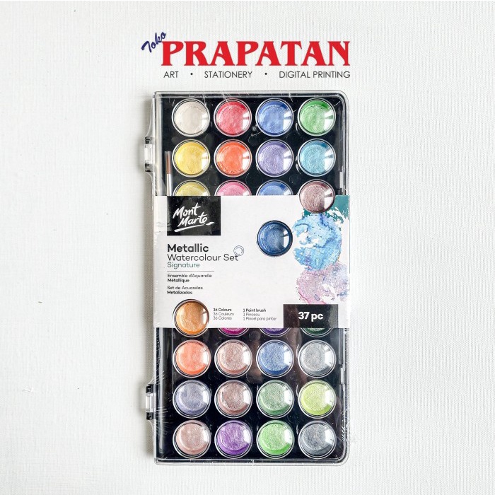 

Terlaris Mont Marte Metallic Watercolor Set