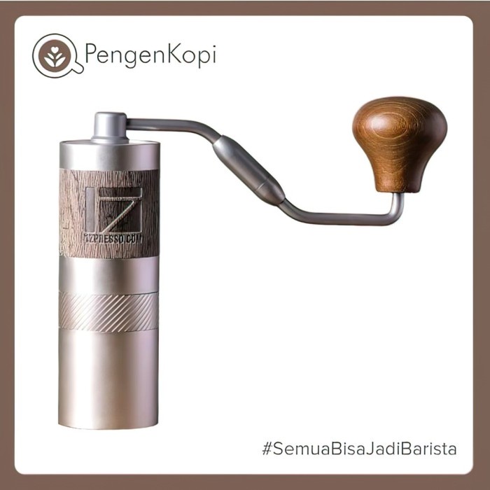 Terlaris 1Zpresso Q2S Manual Grinder Heptagonal Burr