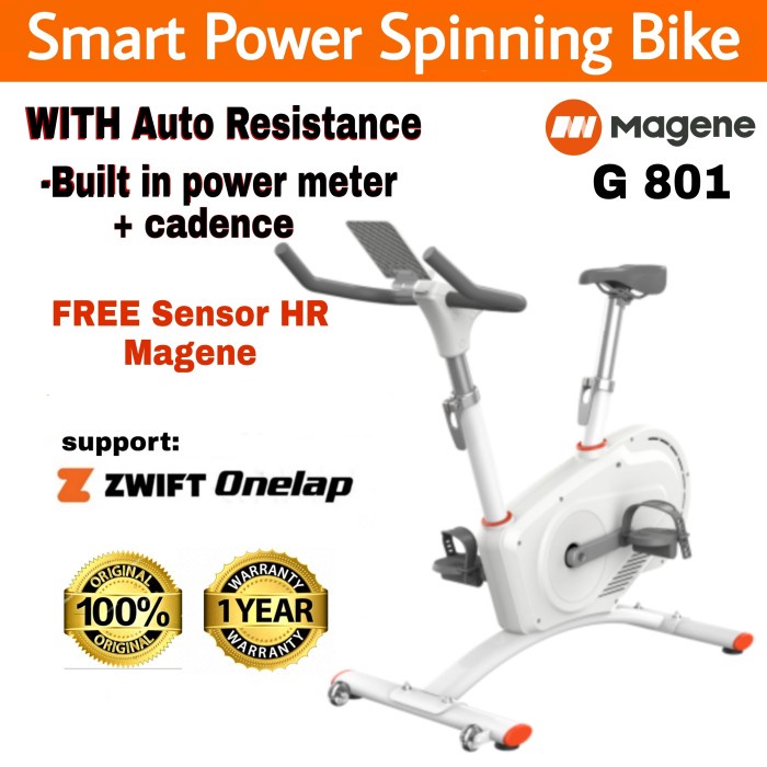 Terlaris Magene G801 Smart Spinning Bike Support Zwift Onelap