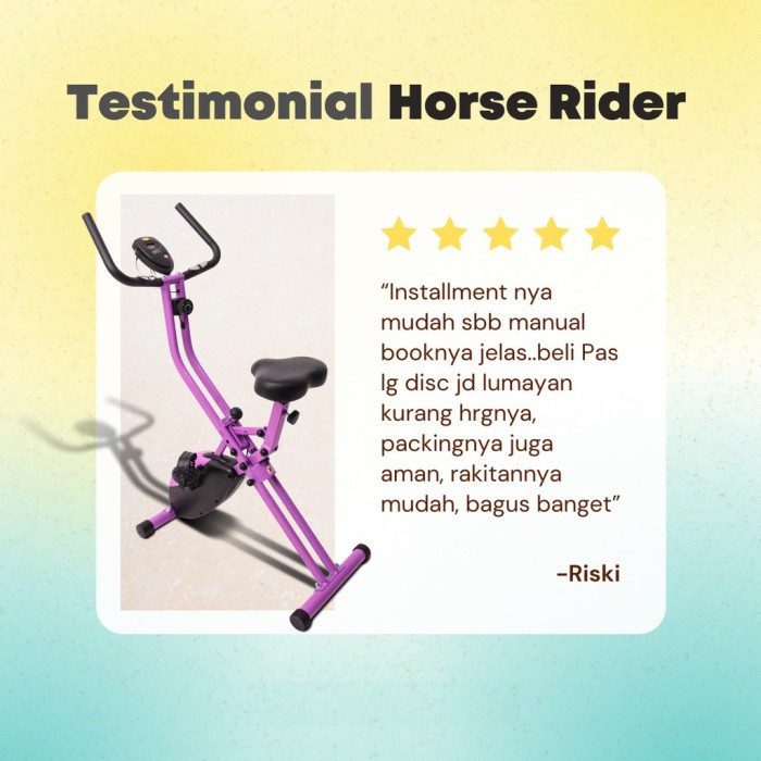 Terlaris Sepeda Statis Olahraga Power Jaco Horse Rider Jc 983