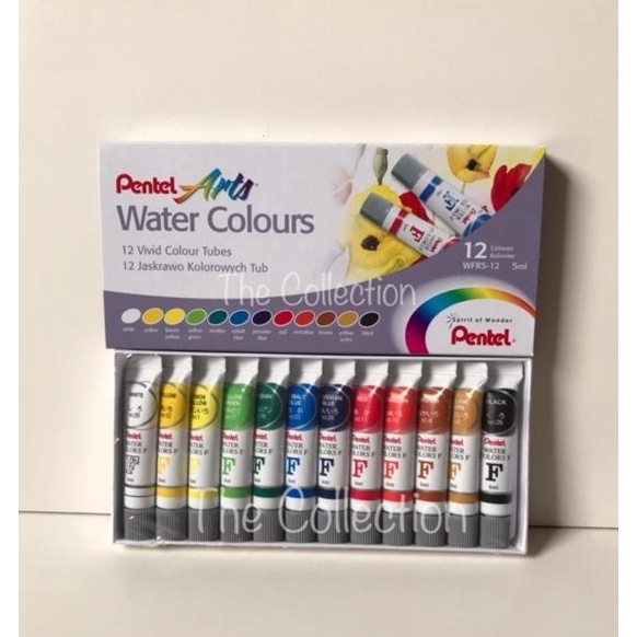 

ATK0320PT 12 warna Cat Air PENTEL WFRS 12 Watercolour art color