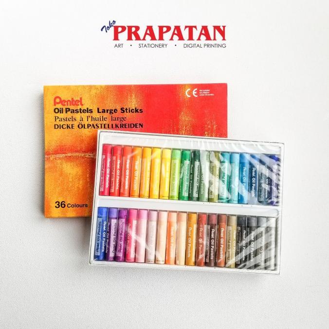 

Crayon Pentel / Oil pastel Large stick 36 warna