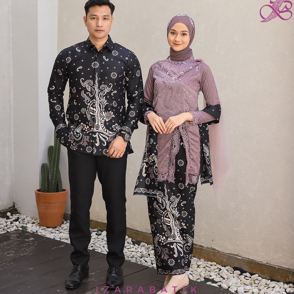[KODE PRODUK QR6Q76461] Zerina Taro - Gaun Kebaya Batik Modern
