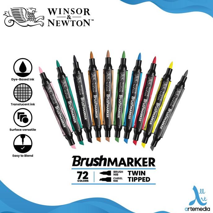 

Terlaris Brush Marker Winsor & Newton Promarker Brush Pen Dual Point Pena Kuas SALE