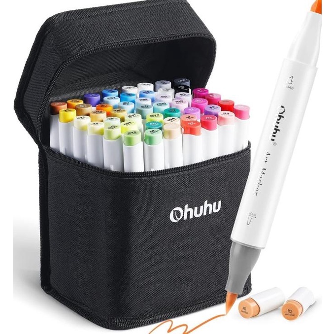 

Terlaris Ohuhu sketch Marker Brush Tip Chisel & Brush 48 ct Tips / copic alt SALE