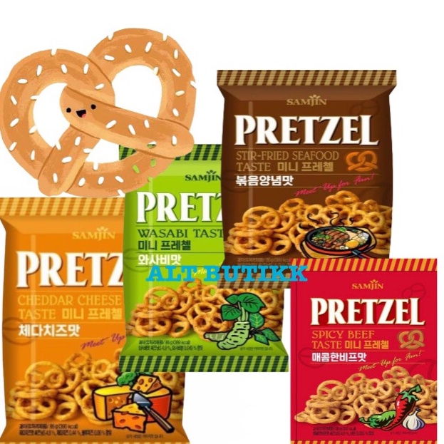 

[KODE PRODUK IN6QR8093] SAMJIN PRETZEL 85 gr PRODUCT OF KOREA !