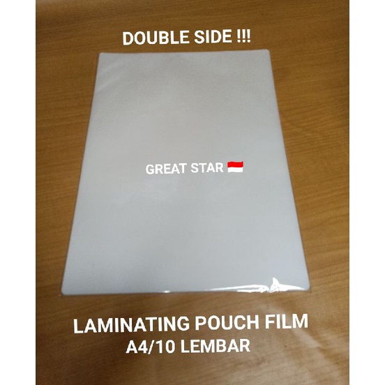 

TVMY5642㊗ LAMINASI/LAMINATING POUCH FILM A4 - F4/10LEMBAR ㊩