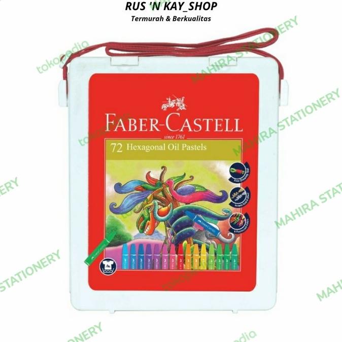 

Hexagonal oil pastels set'72 warna - faber castell
