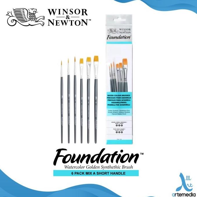 

Kuas Lukis Winsor & Newton Foundation Set 6 Mix A Golden Brush SH