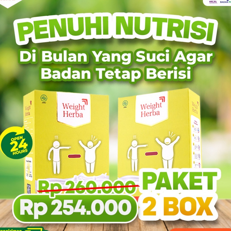 

DWKX6674㊦ Weight Herba 2 Box - 100% Original Susu Penggemuk Penambah Berat Badan & Nafsu Makan Tingkatkan Kalori Kualitas Tinggi & Menambah Daya Tarik Alami Tanpa Efek Samping ㊕