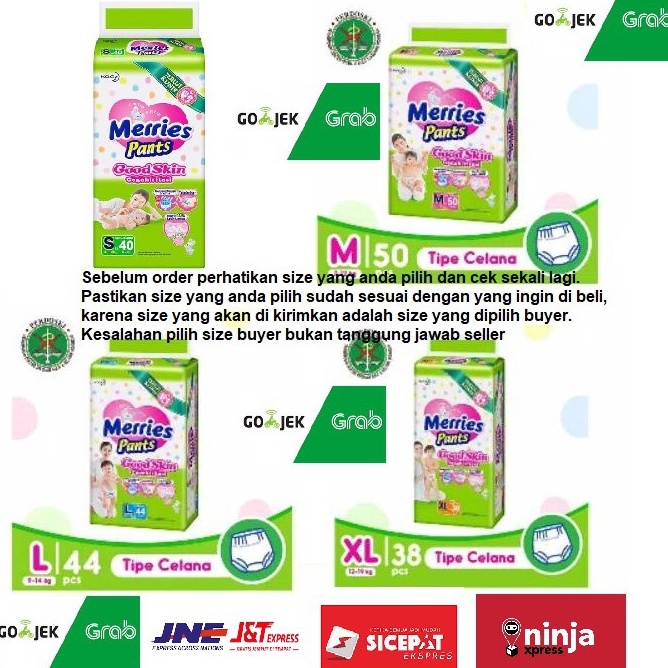 TERBAIK|| Merries Pants Jumbo S40/M50/L44/XL38/XXL28 / pempes merries jumbo/ merries pants good skin