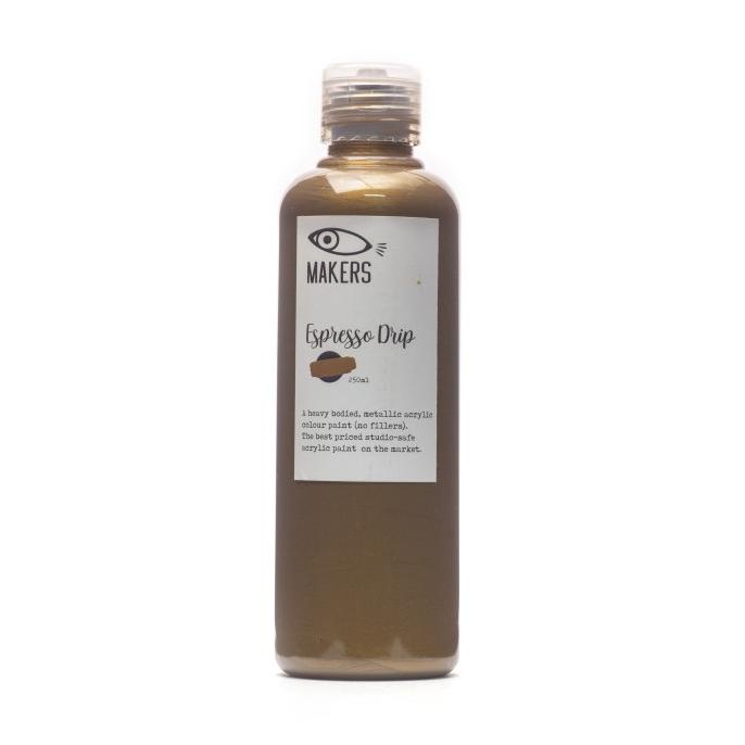 

Makers Metallic Acrylic Paint - Espresso Drip 250ml