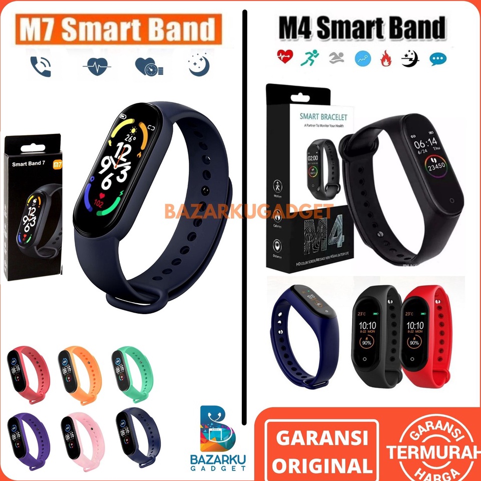 [KODE PRODUK SHAWG6939] Smartwatch M4 Smartwatch M7 Heart SmartBand OLED Smartband M4 OLED Smartband