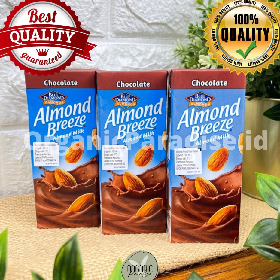 

[KODE PRODUK 8CMSQ7668] Susu Almond Breeze Blue Diamond Chocolate 180 ml / Blue Diamond Almond Breeze Chocolate 180 ml