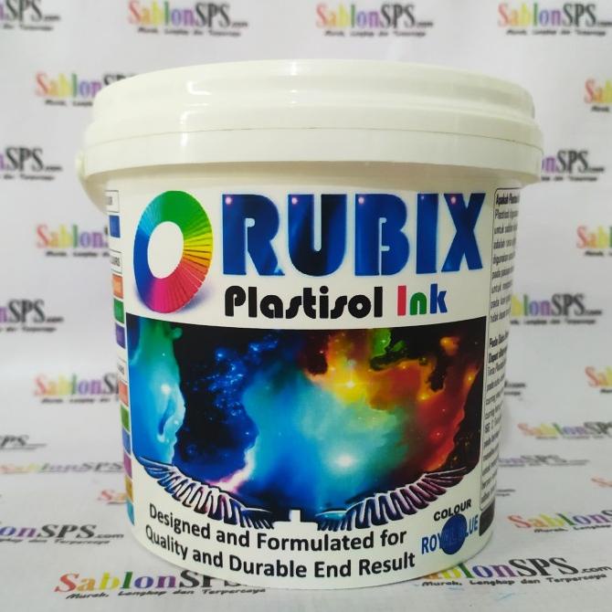 

TINTA SABLON PLASTISOL RUBIX ROYAL BLUE BIRU ROYAL 1KG