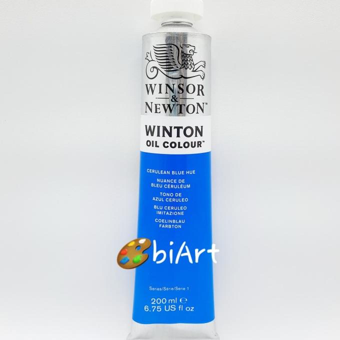 

Cat Minyak Winton Oil Colour 200 ml Cerulean Blue Hue Winsor & Newton