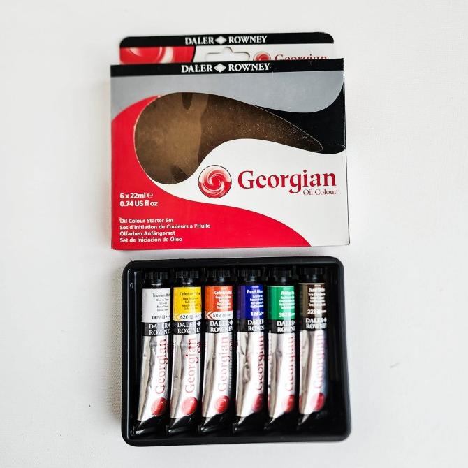 

Daler Rowney Georgian Oil Color set | Cat Minyak