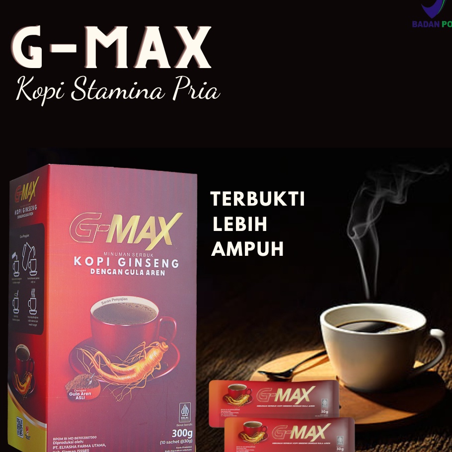 

SXLV3972㊤ [ ANTI LOYO ] Kopi Kuat Pria Tahan Lama GMAX 1 BOX 10 SACHET Minuman Penambah Stamina Pria Dewasa Kopi kuat pria Herbal Tahan Lama Bersertifikat BPOM ㊭