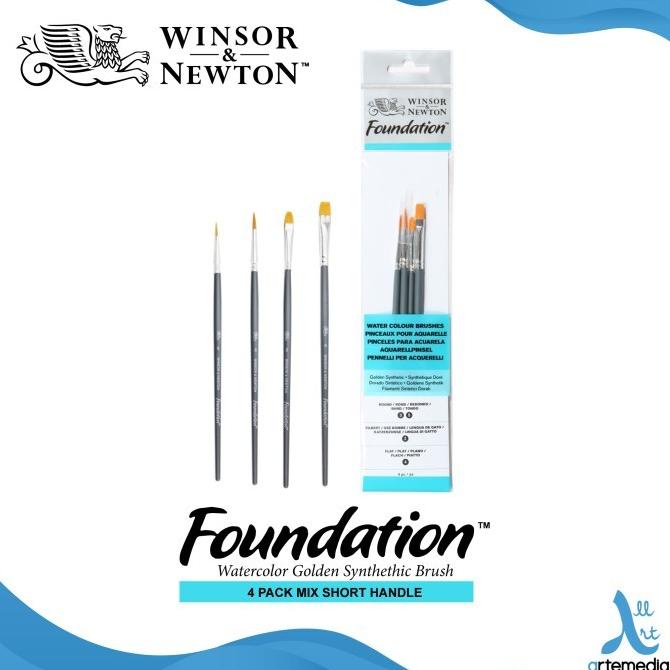 

Kuas Lukis Winsor & Newton Foundation Set 4 Mix Golden Brush SH