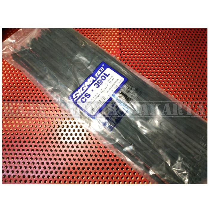 

Kabel Ties / Kabel Tis / Cable Ties Sigma 39 cm Hitam (Isi 100 Pcs)