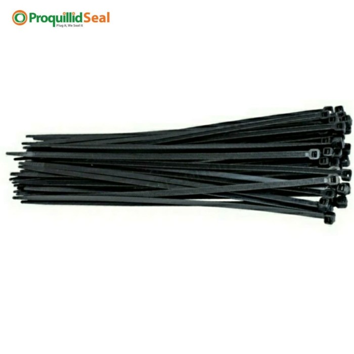 

KABEL CABLE TIS TIES NILON NYLON 400MM 40 CM 40CM x 4.8 MM HITAM BLACK
