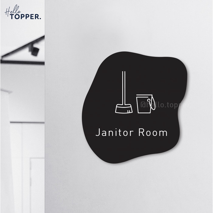 

Terlaris Rak Janitor Sign Board Akrilik Print Signage Acrylic