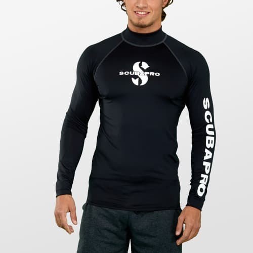 Terlaris Scubapro Rash Guard Man 50Upf - Swim/Diving, Blue,Black,Grey
