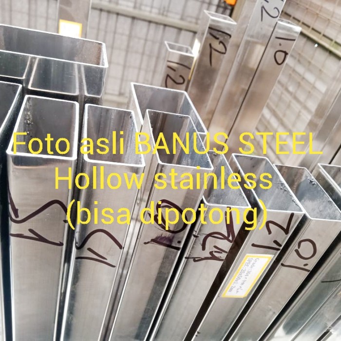 Terlaris Pipa Kotak Hollow 304 Stainless 4 Cm X 6 Cm X 1,5 Mm / 40 X 60 X 1,5Mm