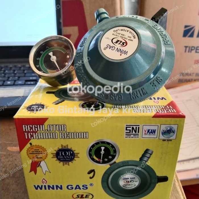 Terlaris Regulator Gas Merk Winn Gas Sle Type Sl-888 Meter Tekanan Rendah