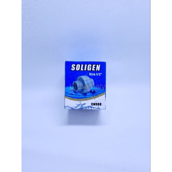 1/2" Watermur PVC SOLIGEN cn008 1/2" Inch / Water Mur Pompa Plastik PVC polos / Union Fitting pipe S