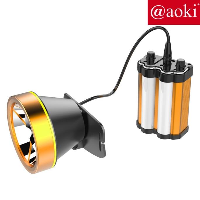 Senter Kepala 30W Aki Pinggang Dimmer Aoki Ak 3615 Discount