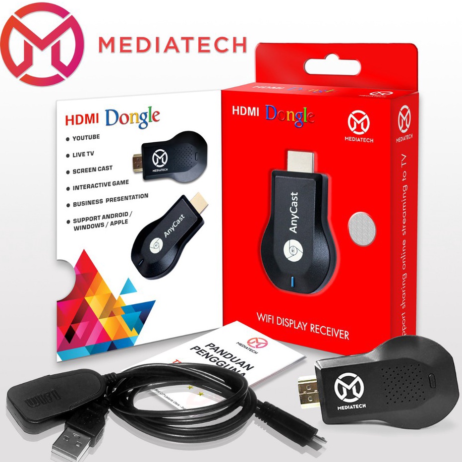 Ready Paket Anycast Dongle Dari Hp ke TV Tabung ←✻