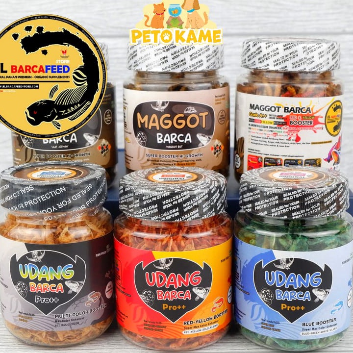 ♟ VII 5519 El Barca Kemasan Kecil Udang Kering Maggot BSF Cricket Jangkrik ULJER dll | udang pro mag
