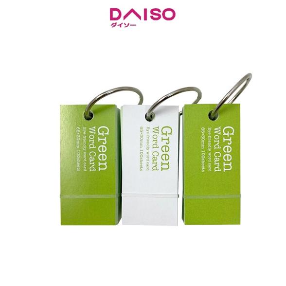 

Daiso Green Word Cards -6.5cm x 3cm -