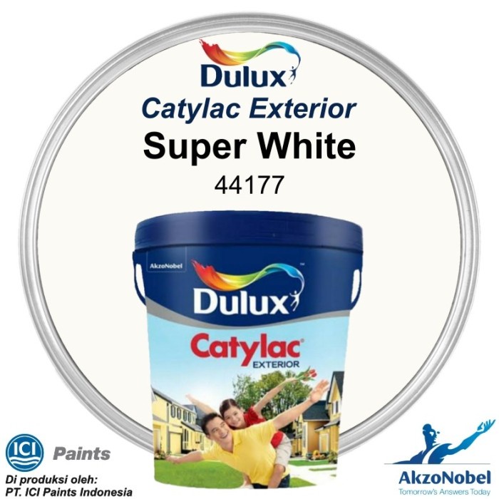 Cat Tembok Dulux Catylac Exterior Super White 44177 5kg