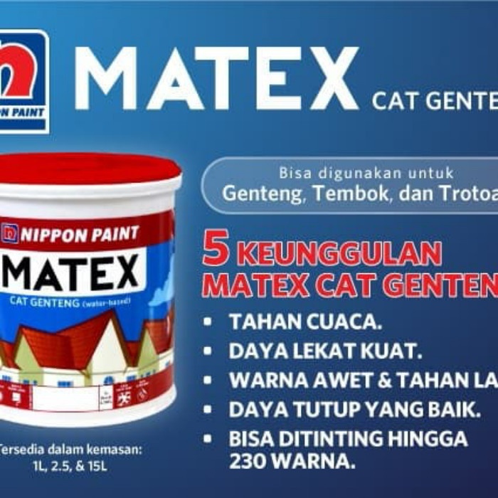 nippon matex cat genteng