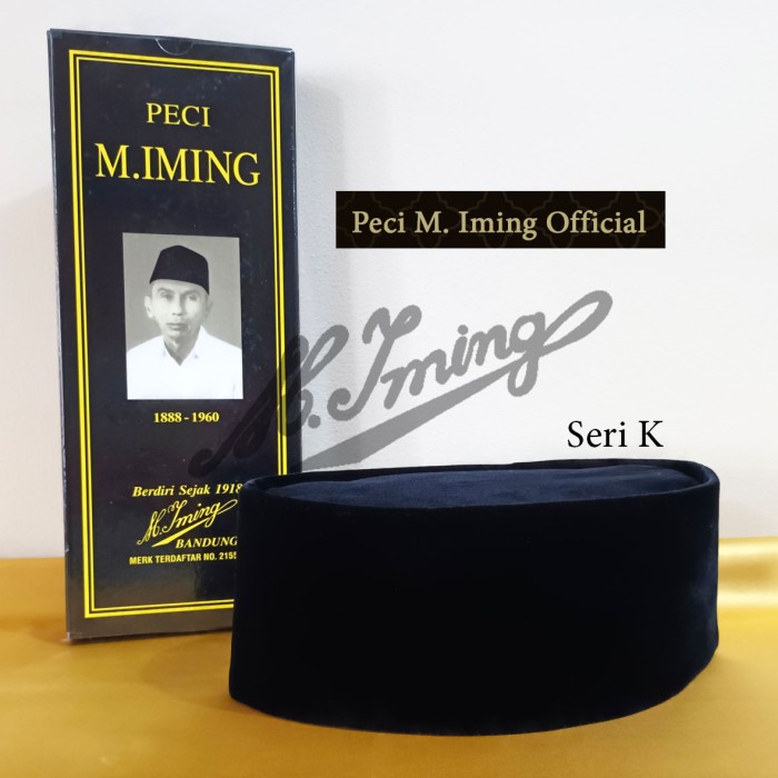 Terlaris Peci M. Iming Original - Peci Polos Seri K