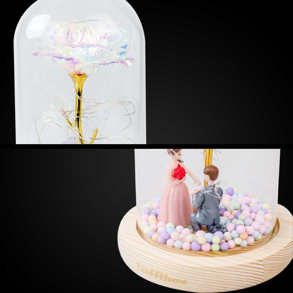 TaffHOME Lampu Meja Hias LED Galaxy Rose Eternal Colorful Light - MSFRG-003