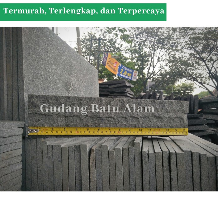 Batu Alam Andesit Susun Sirih 3x40