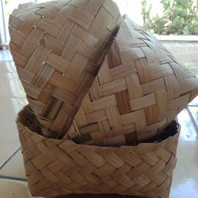 besek bambu 18 x 18 cm satuan / pipiti bambu homemade