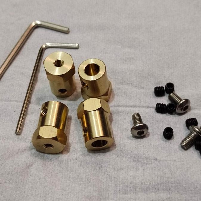 Hex roda hex adapter 5mm ke 12mm RC WPL MN JJRC untuk pelek 12mm