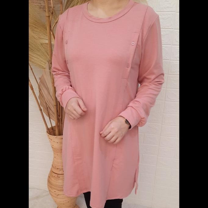 [ Baju Hamil ] Baju Tunik Busui Ibu Menyusui Bukaan Samping Kanan Kiri Lengan Panjang Discount