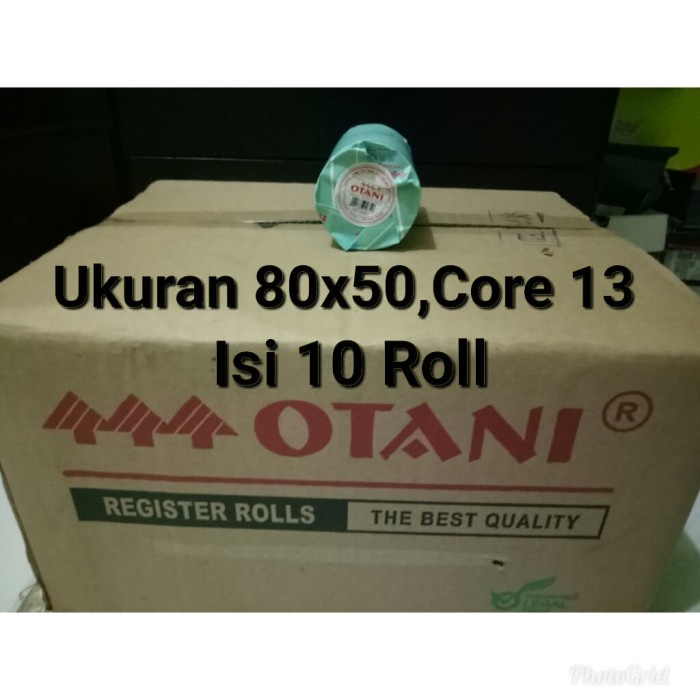 

Terlaris Kertas Struk Thermal Isi 10Roll 80X50, Core 13 Merk Otani