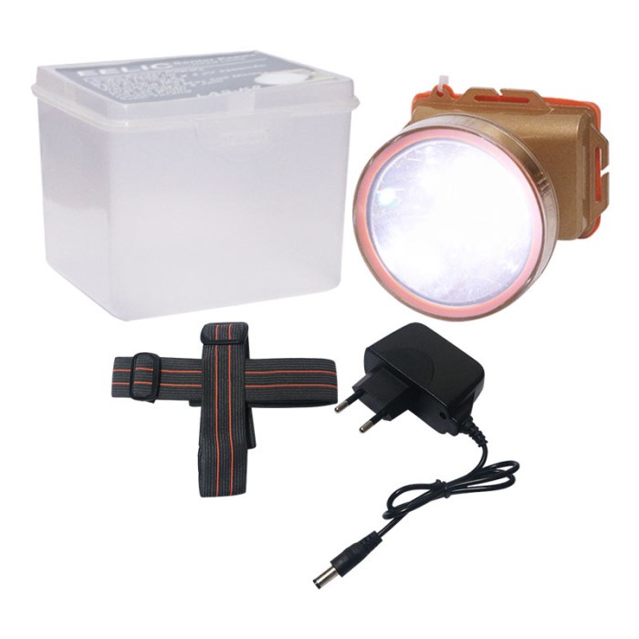 EELIC LAS-K8 Lampu Senter Kepala Led Headlamp Led Chip Xpg Daya 20 Wat