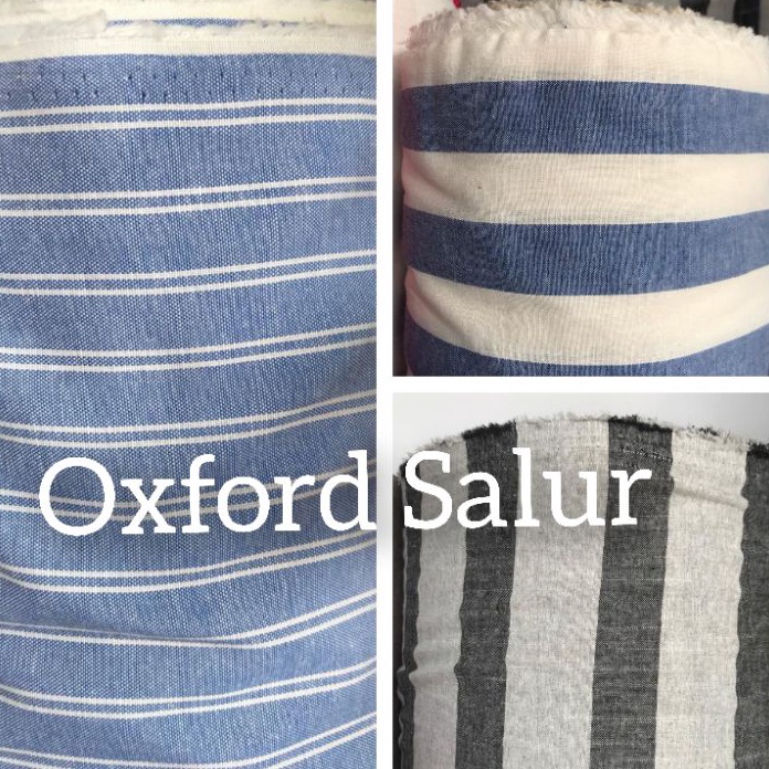 Terlaku..!! Kain Katun Oxford Motif Salur Premium Bahan Oxford Meteran