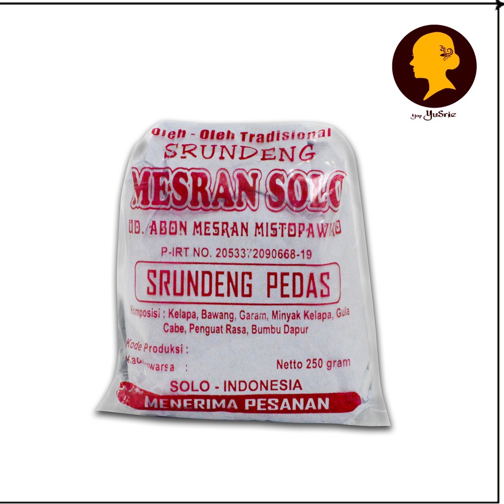 

Sale Serundeng srundeng parutan kelapa goreng Abon MESRAN 250gr OLEH kas tradisional SOLO Pedas WEI