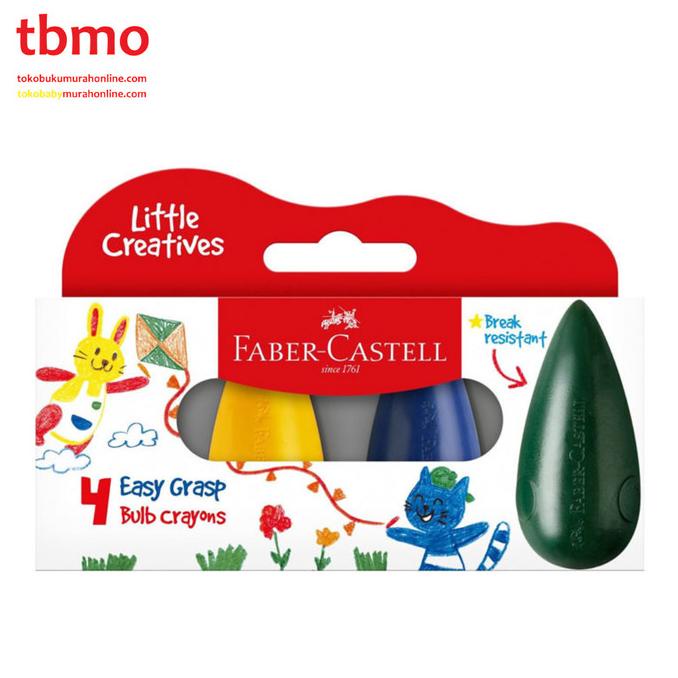 

FaberCastell Easy Grip Bulb Crayon Set 4 122604