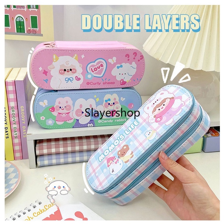 

Best product KOTAK PENSIL SLETING IMPORT KOREA / GRID WATERPROOF PENCIL CASE / TEPAK PENSIL AESTHETIC TAHAN AIR / PREMIUM TEMPAT ALAT TULIS MURAH BAHAN KAIN LEMBUT / MINIMALIS KOREAN STYLE STATIONERY / TEMPAT PENSIL MOTIF PLAID / KOMPARTMENT / COLORFUL MA