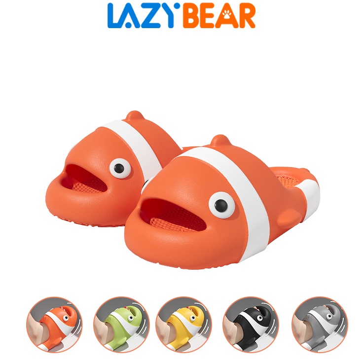 [KODE 77]  Lazy Bear Sendal Jelly Wanita /  Sandal Nemo / Sandal Lucu Import / Sandal Karakter Ikan 